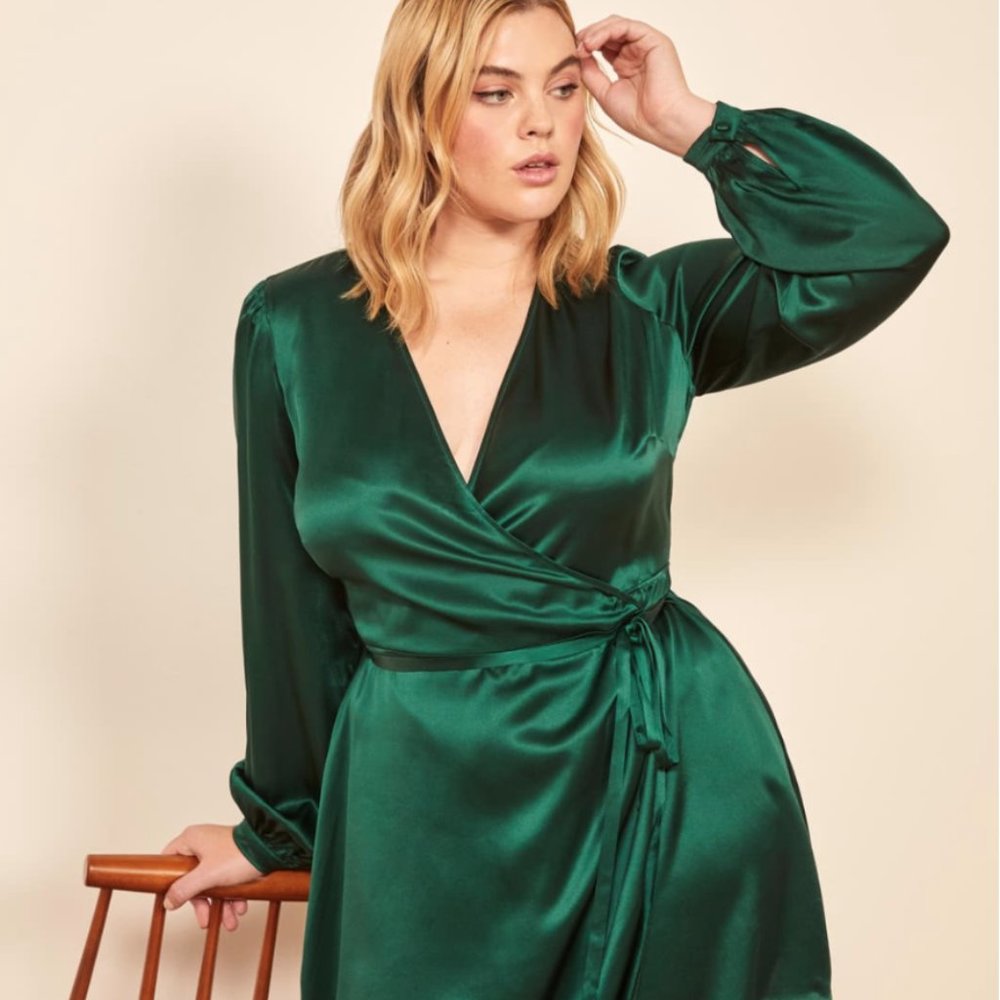 Reformation Starlight Silk Dress